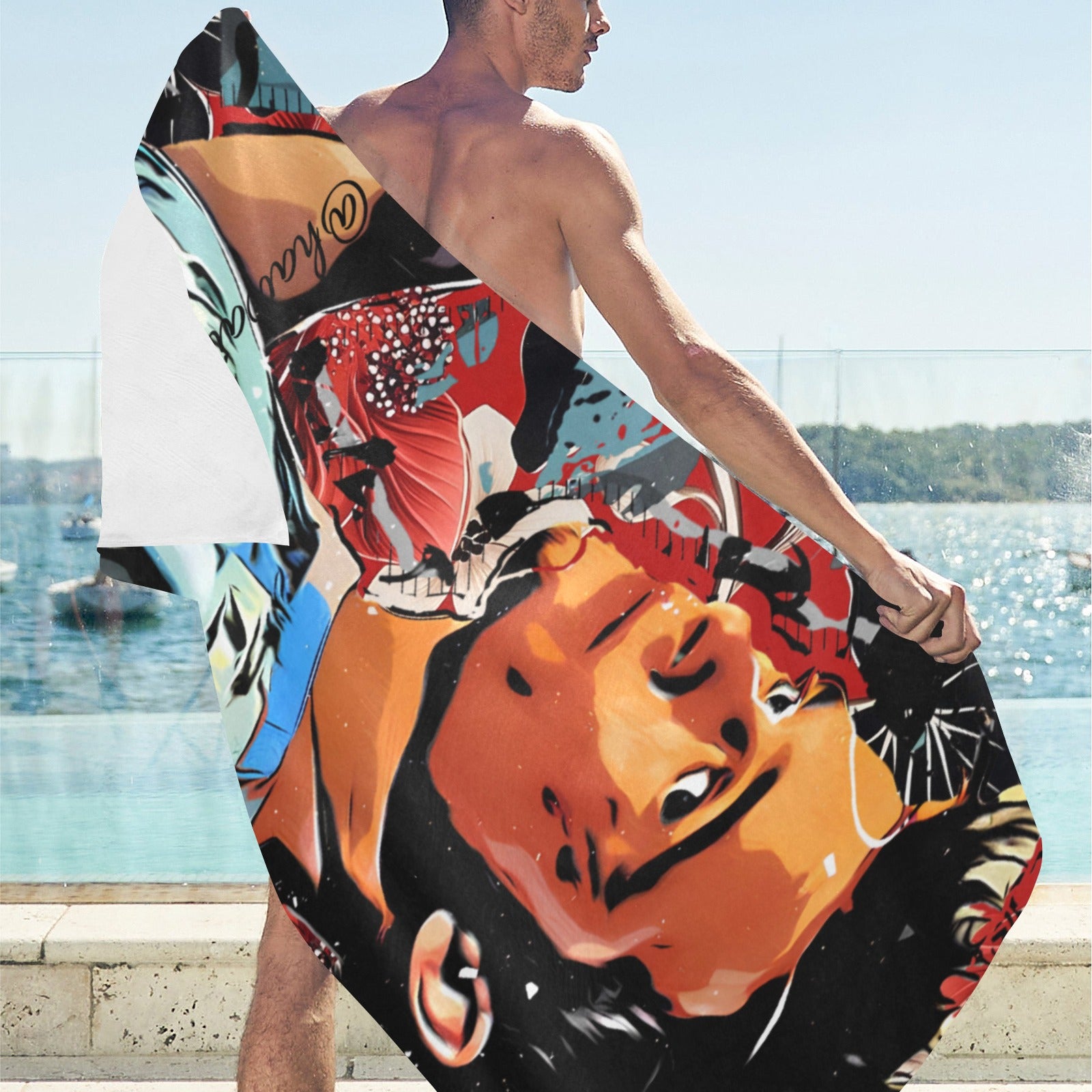 Tyler Durden Fight Club Beach Towel Suede  31.5"x 71"