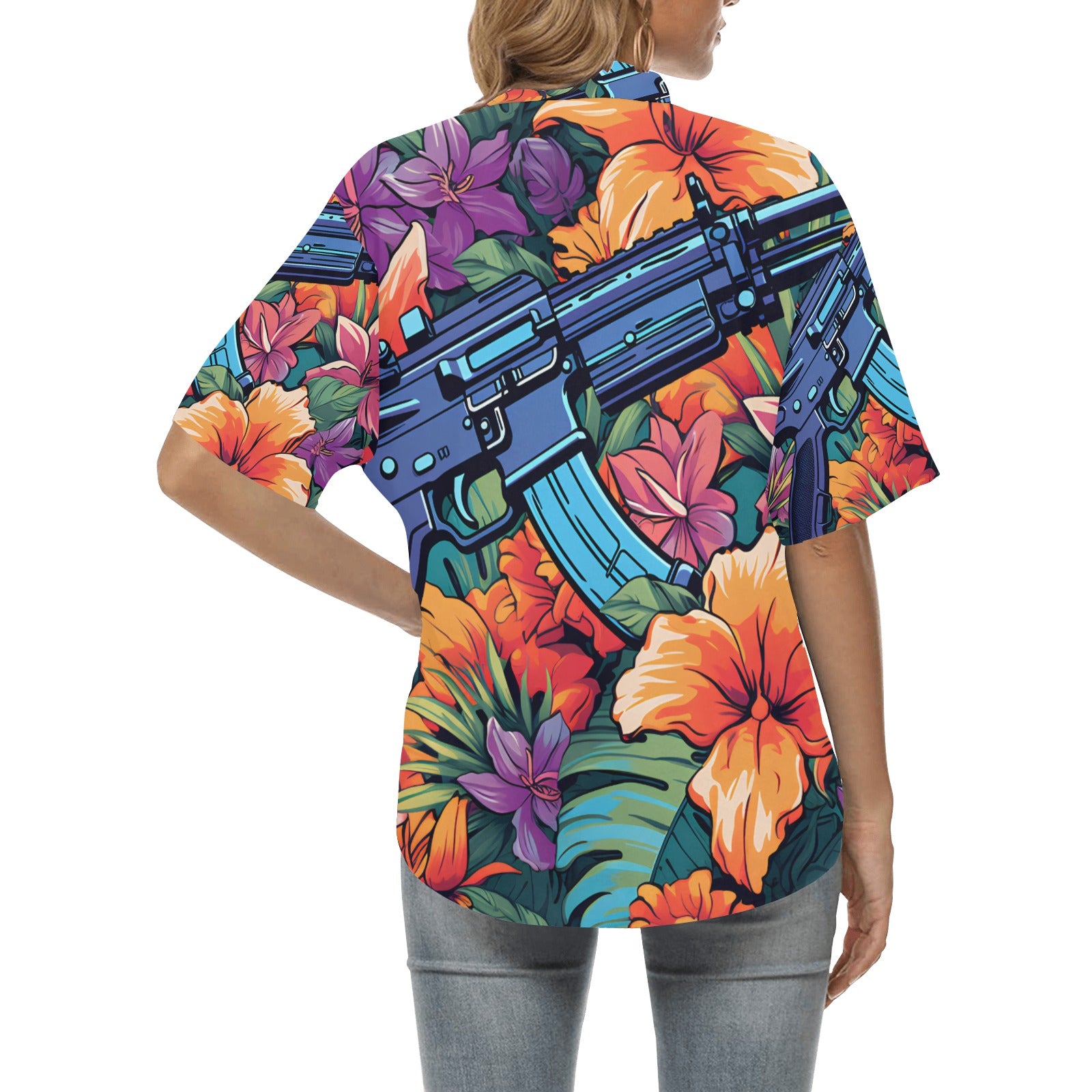 Women's Military M4 Tribute Hawaiian Shirt