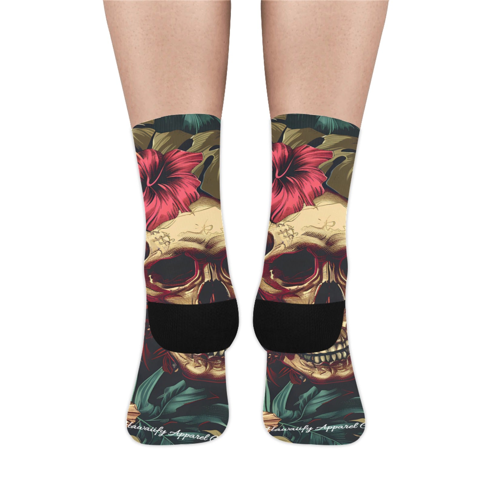 Dia de los Muertos Skully Socks - Made in USA