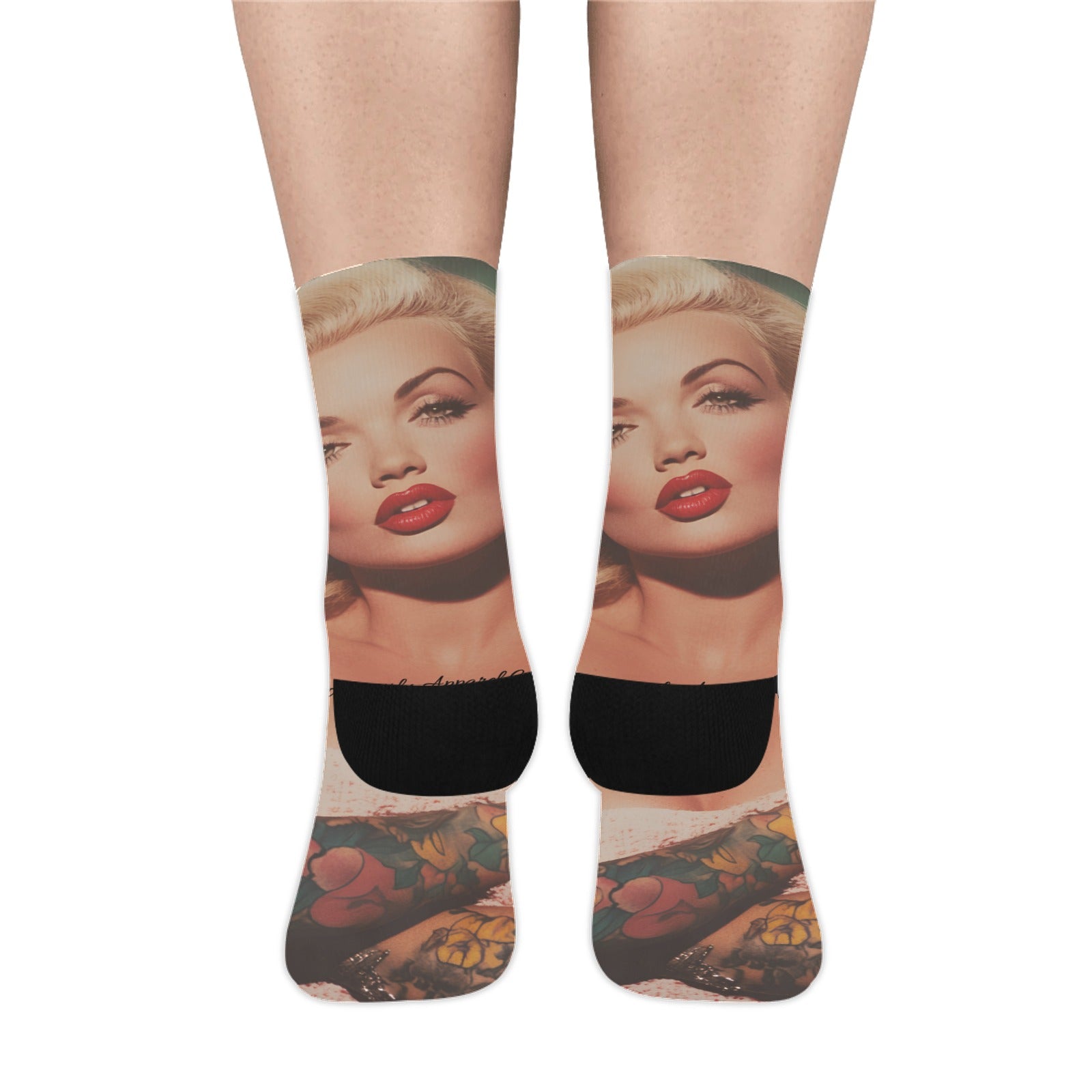 Tatted Marilyn Monroe Custom Socks