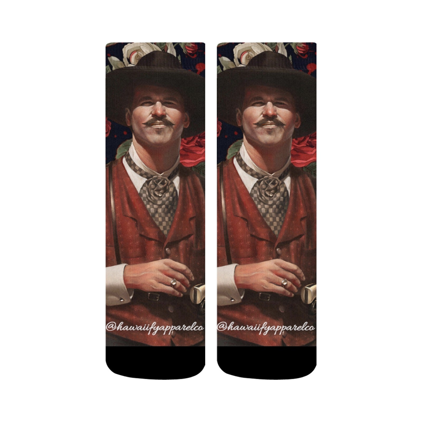 “I’m Your Huckleberry” – Doc Holliday Tombstone Crew Socks | Hawaiify Apparel Co.