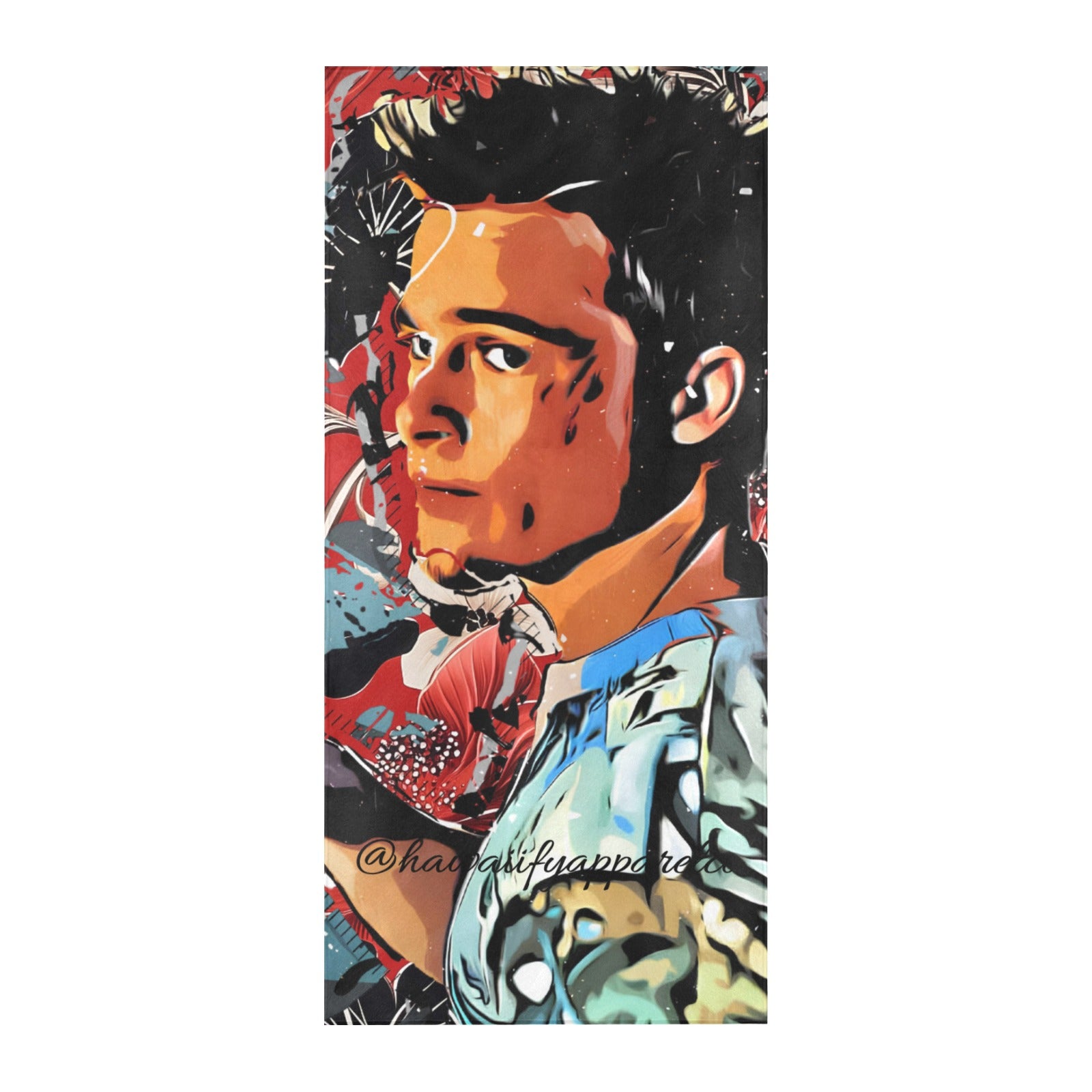 Tyler Durden Fight Club Beach Towel Suede  31.5"x 71"