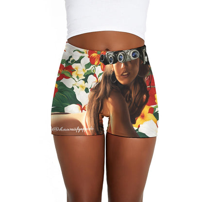 Megan Fox Quad Nods Ladies Shorts