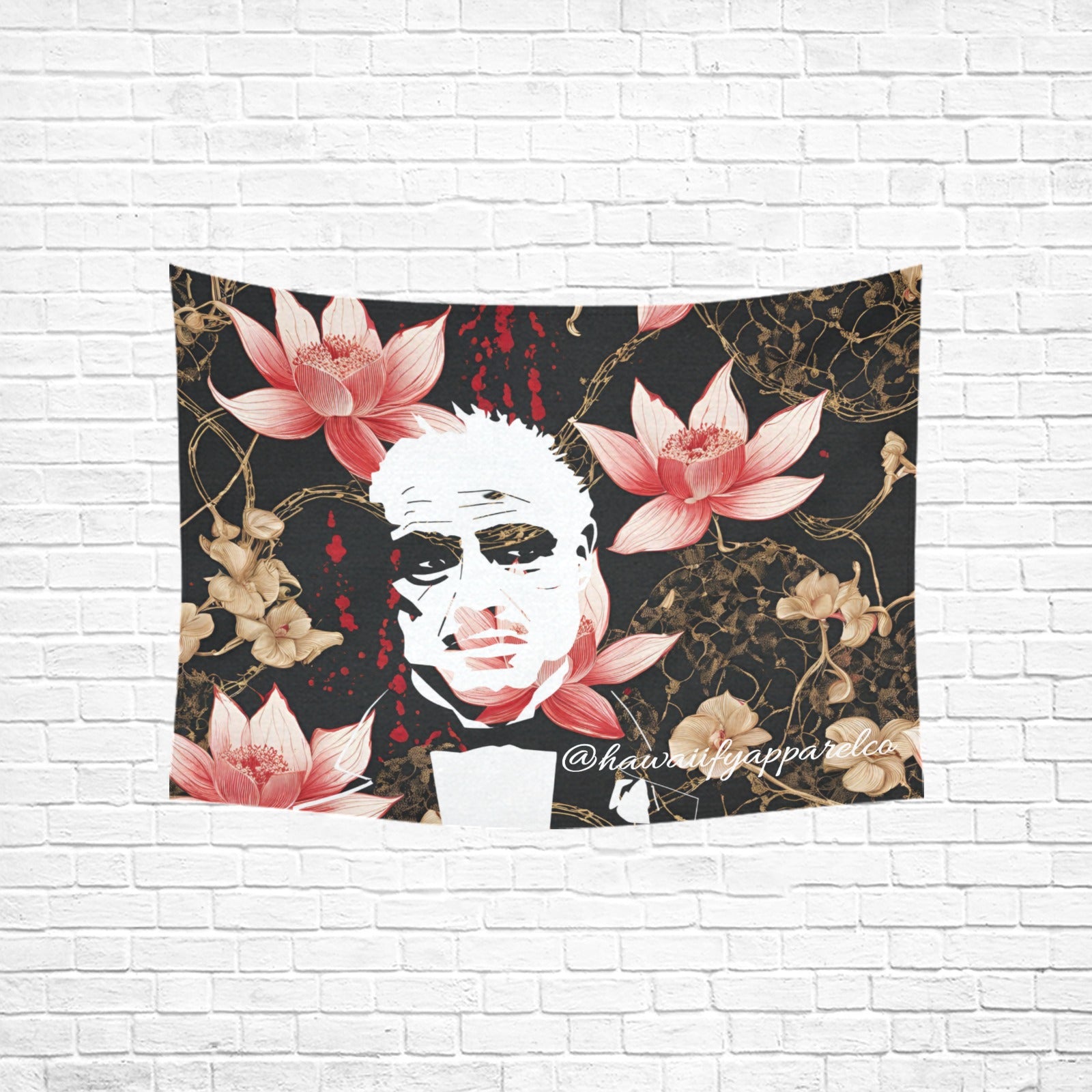 Godfather Bloodspatter Cotton Linen Tapestry 40"x 30"