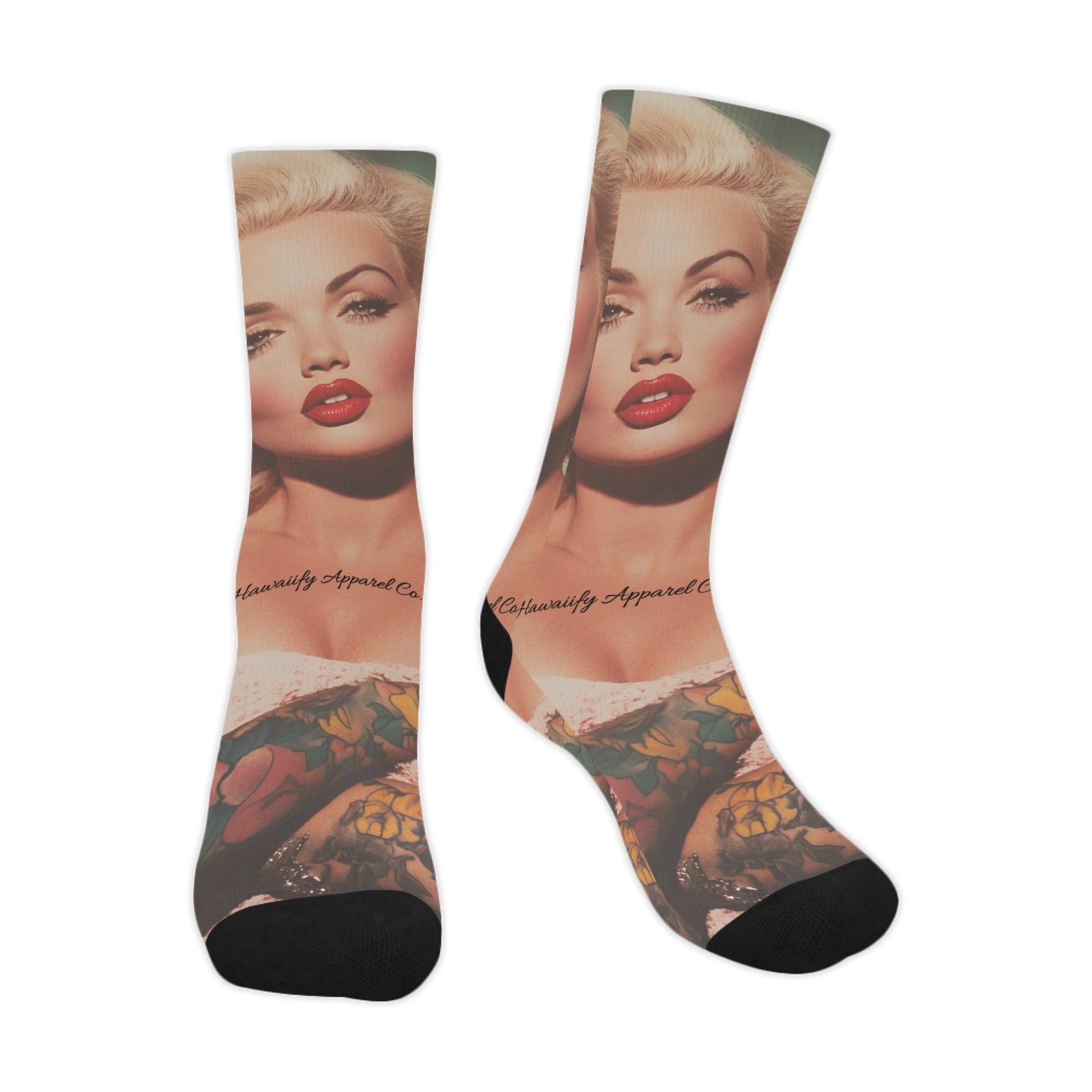 Tatted Marilyn Monroe Custom Socks