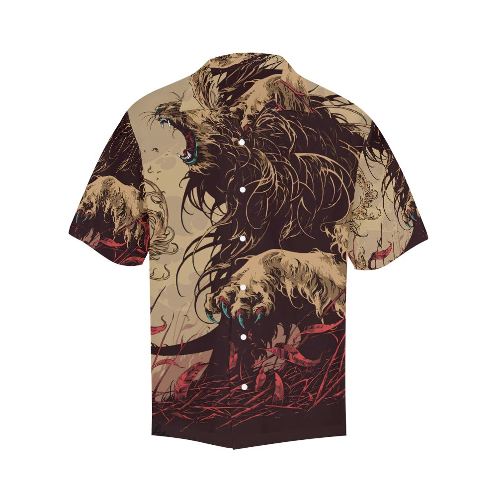 Lion's Wild Roar - Men's Hawaiian Shirt Exclusive By Hawaiify