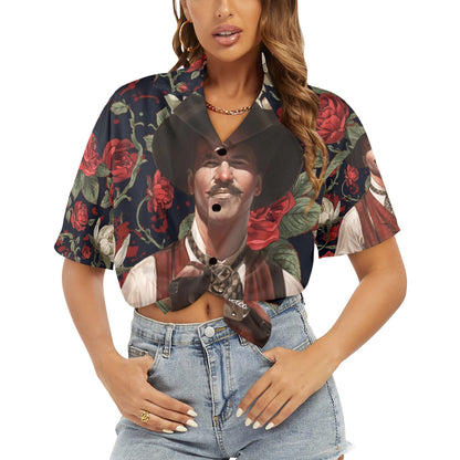 “I’m Your Huckleberry” – Doc Holliday Tombstone Women’s Hawaiian Shirt | Hawaiify Apparel Co.