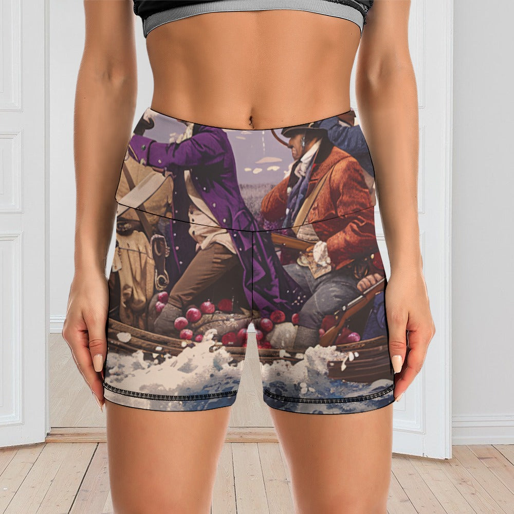 George Washington Delaware Crossing Women's Slim Fit Sports Yoga Shorts