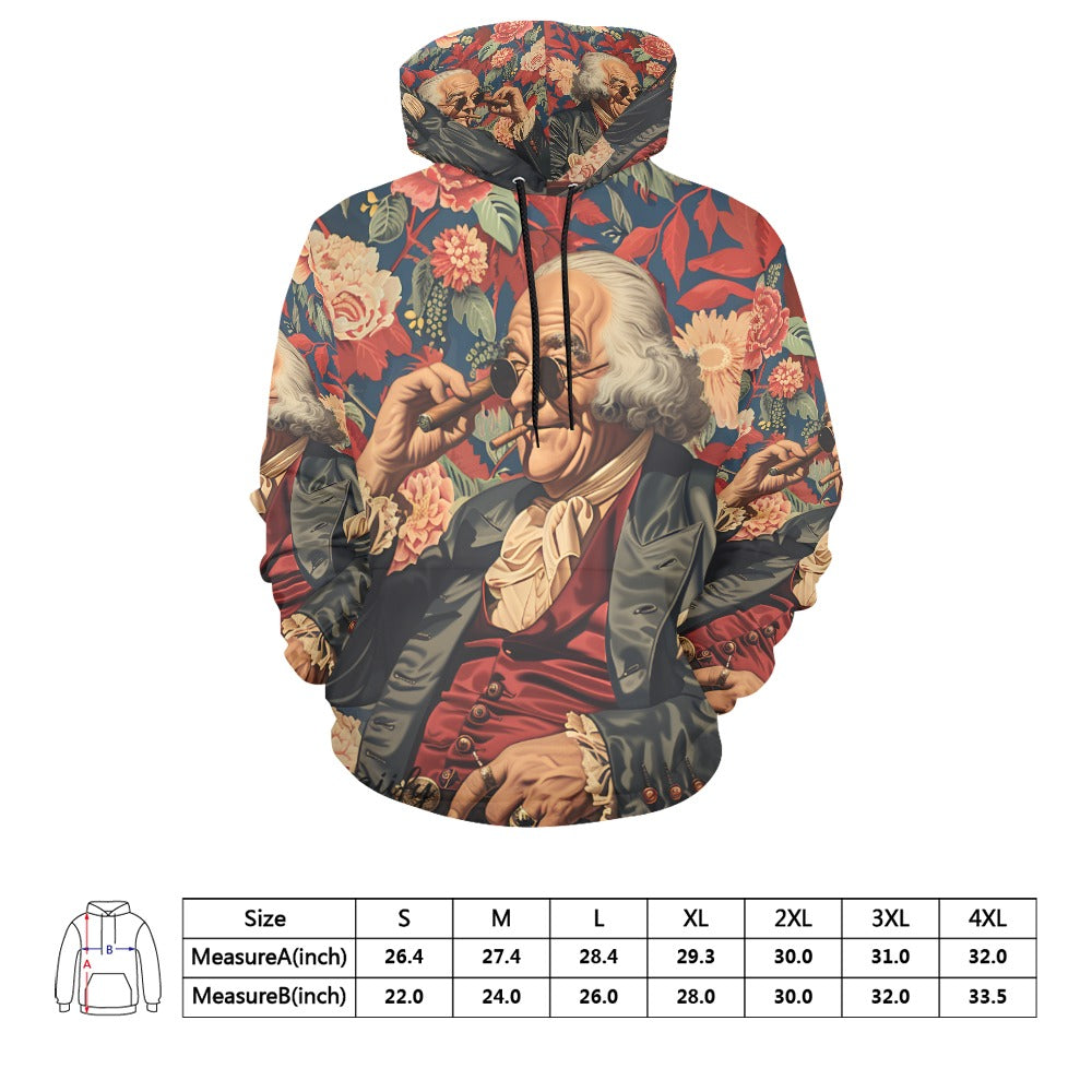 Ben Franklin Freedom Cigar Unisex Hoodie