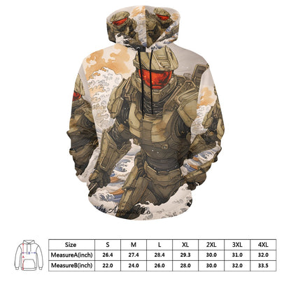 Master Chief Kona Wave Men's All Over Print Hoodie