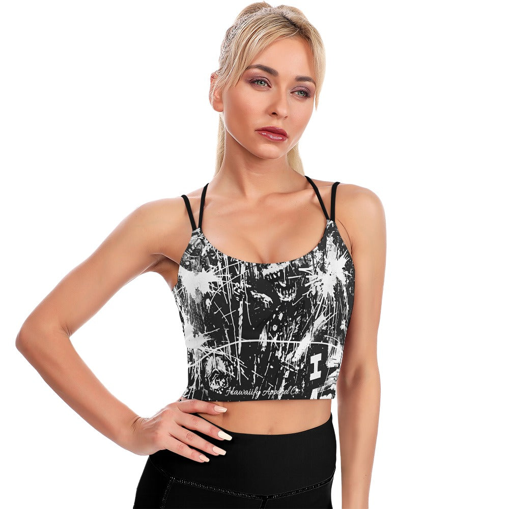 Valhalla - I AM COMING Cropped Yoga Top for Women