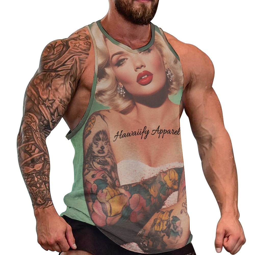 Marilyn Monroe Tatted Chest Piece Tank Top