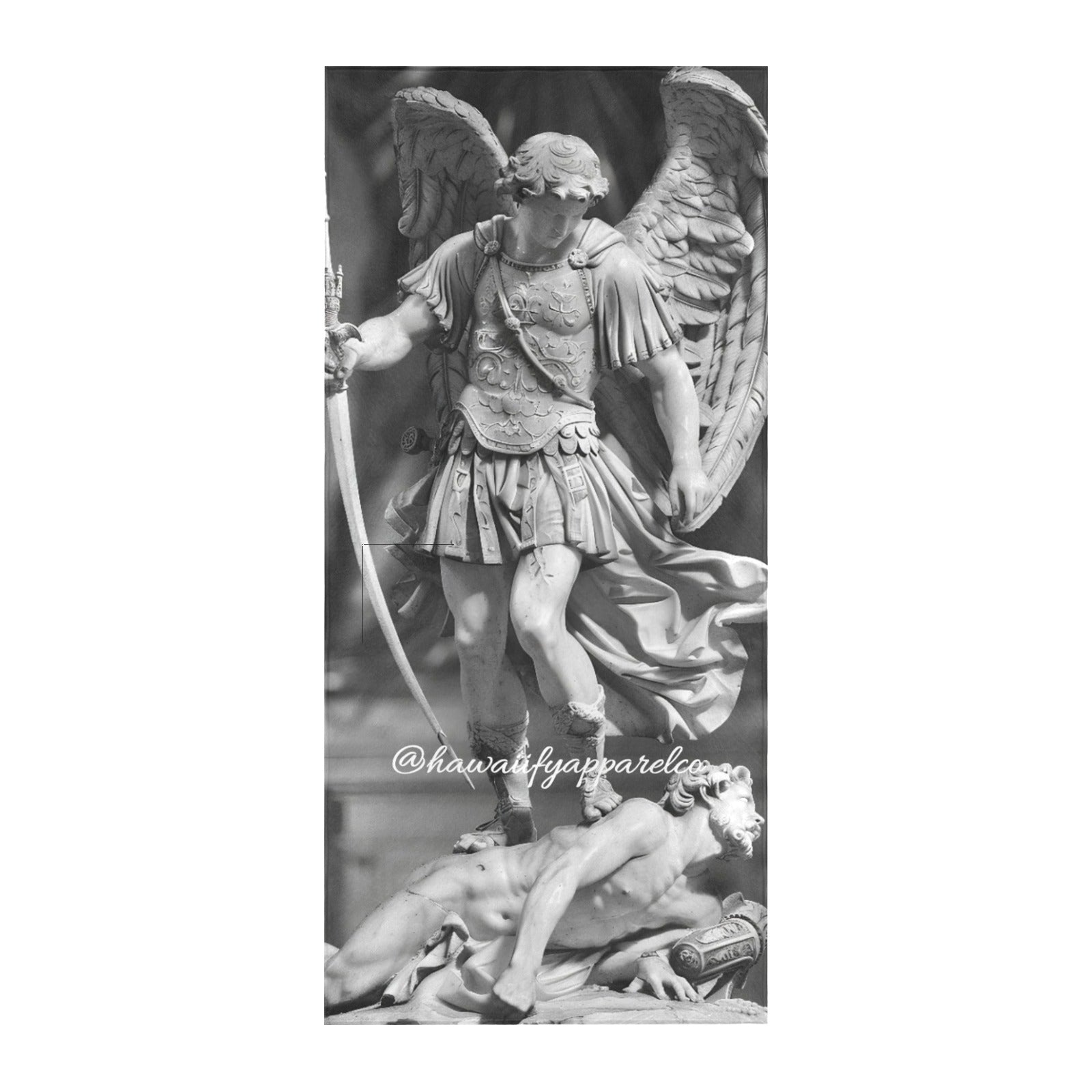 Archangel Michael Beach Towel Suede  31.5"x 71"
