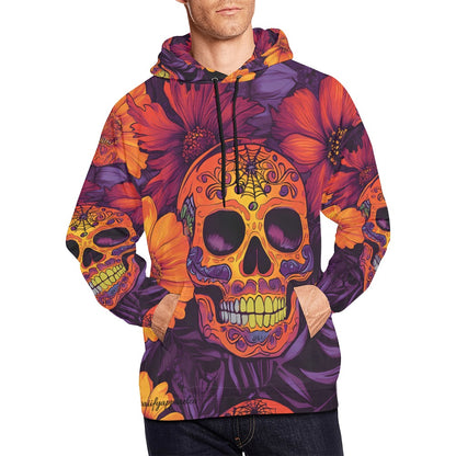 Dia de los Muertos Sunset Men's All-Over Print Hoodie