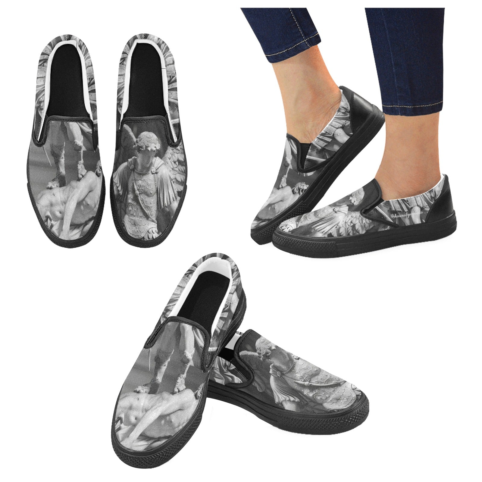 Archangel Michael Slip-on Canvas Men's Shoes