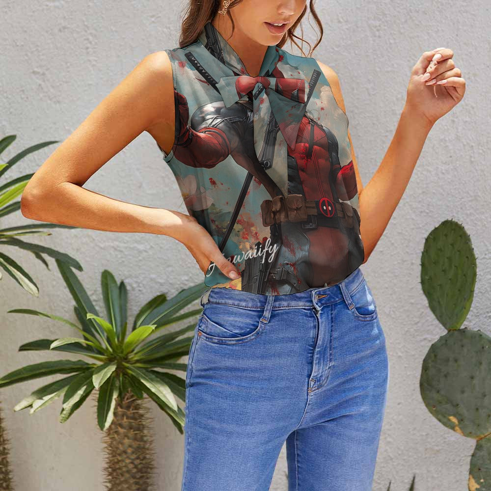 Deadpool & Dead Lotus Summer Ladies Sleeveless Top