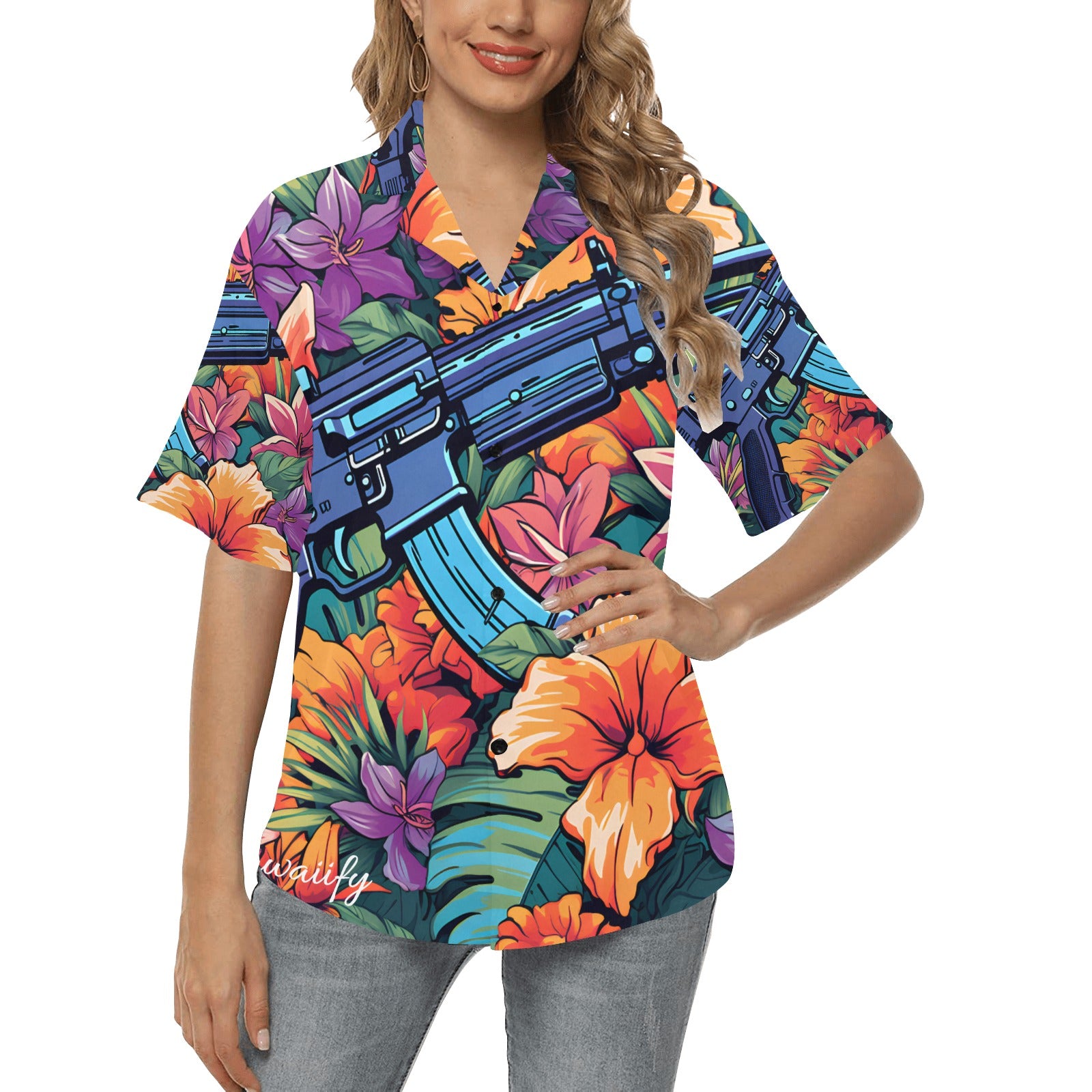 Women's Military M4 Tribute Hawaiian Shirt