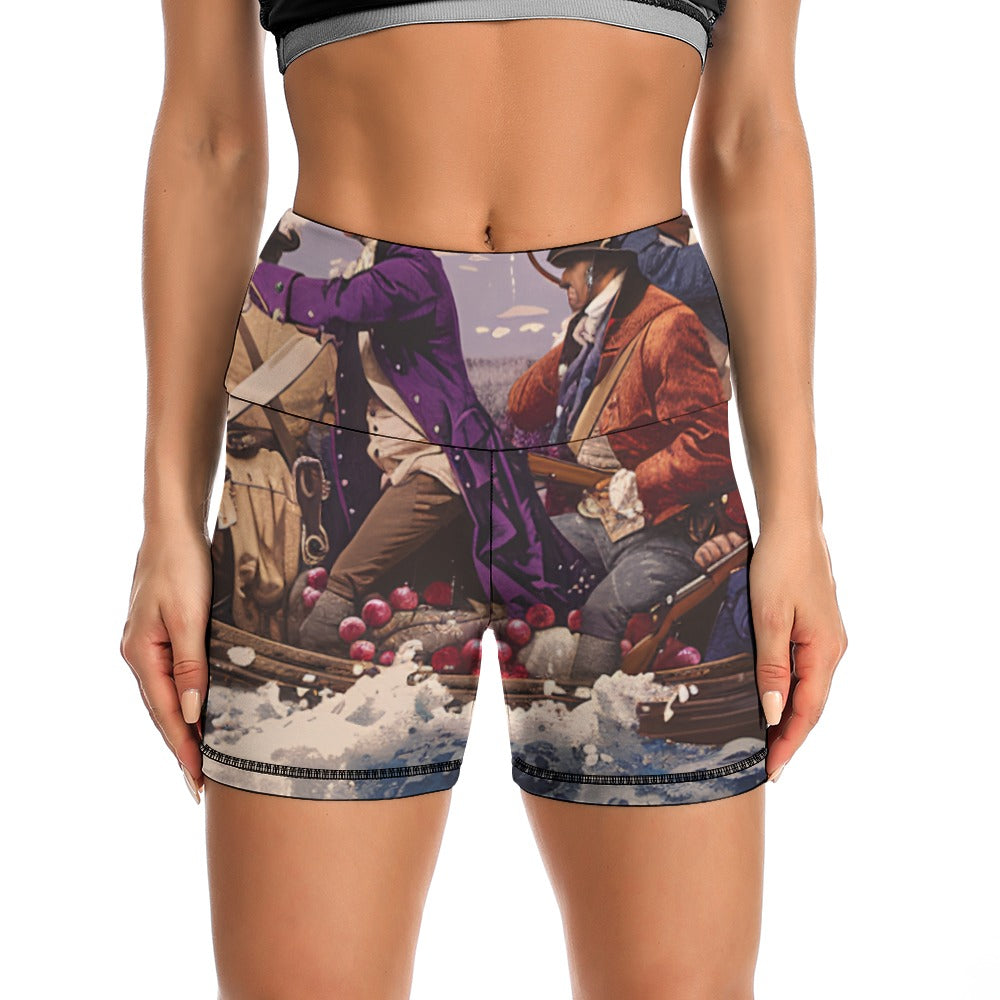 George Washington Delaware Crossing Women's Slim Fit Sports Yoga Shorts