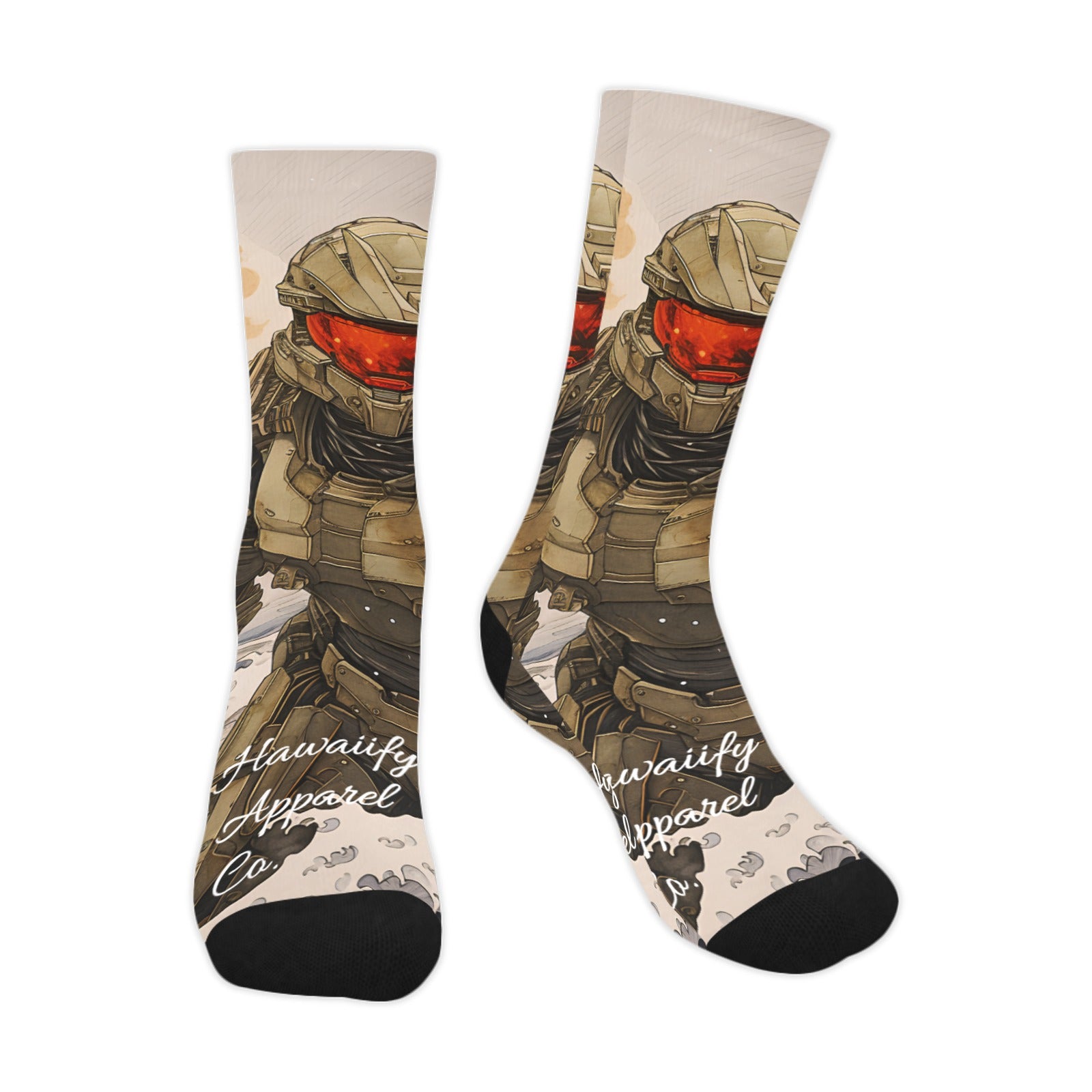 Master Chief Big Kona Wave Men's Custom Socks (Made In USA)