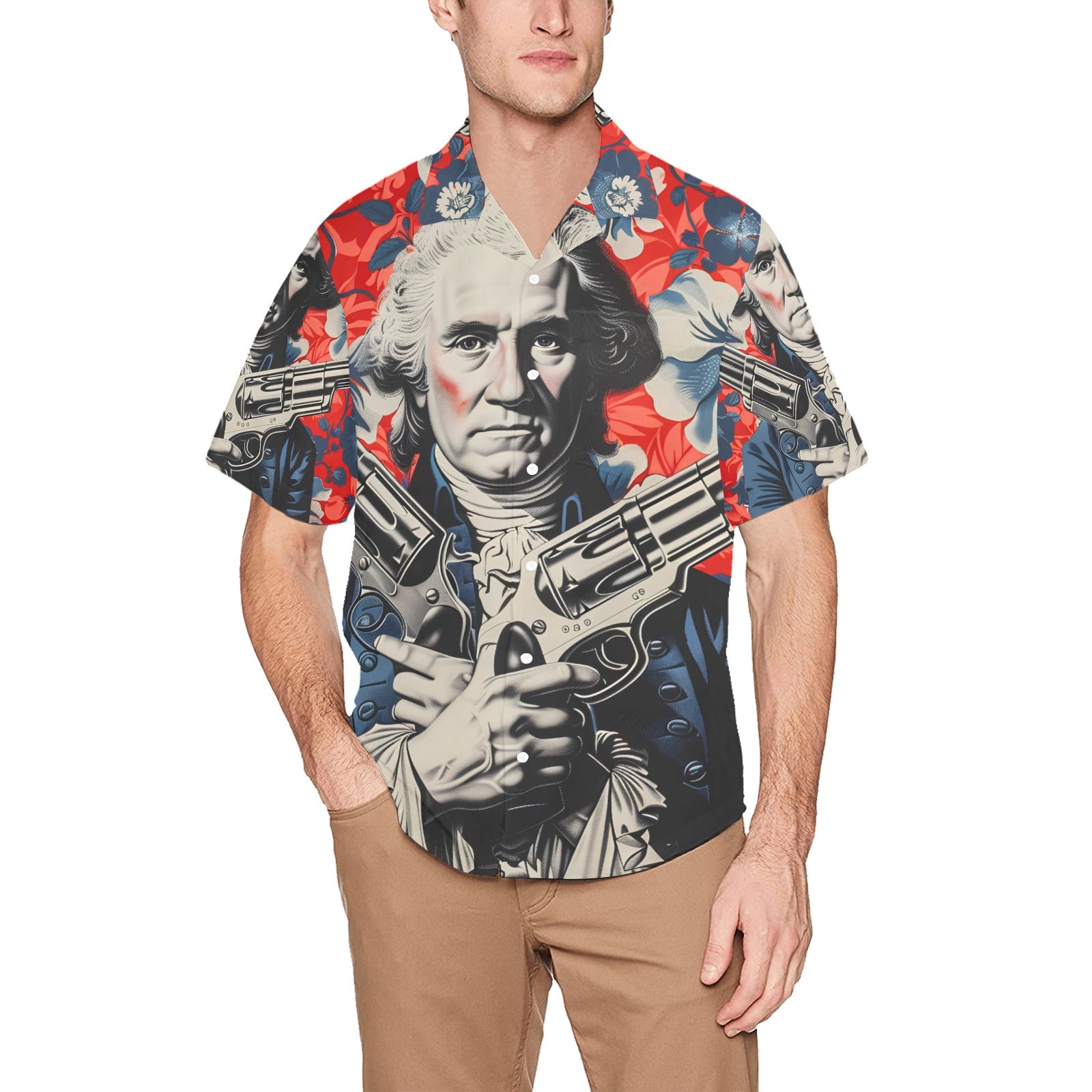 George Washington SLAY Men's Hawaiian Shirt