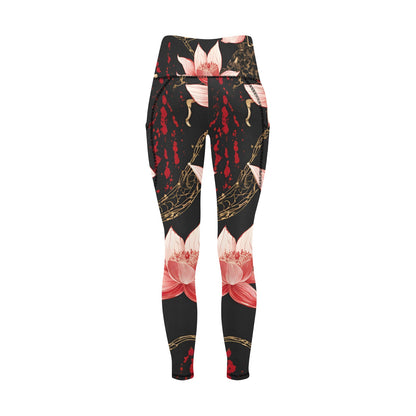 Godfather Bloodspatter All Over Print Leggings with Pockets