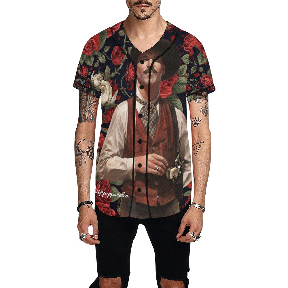 “I’m Your Huckleberry” – Doc Holliday Tombstone Men’s Baseball Jersey | Hawaiify Apparel Co.