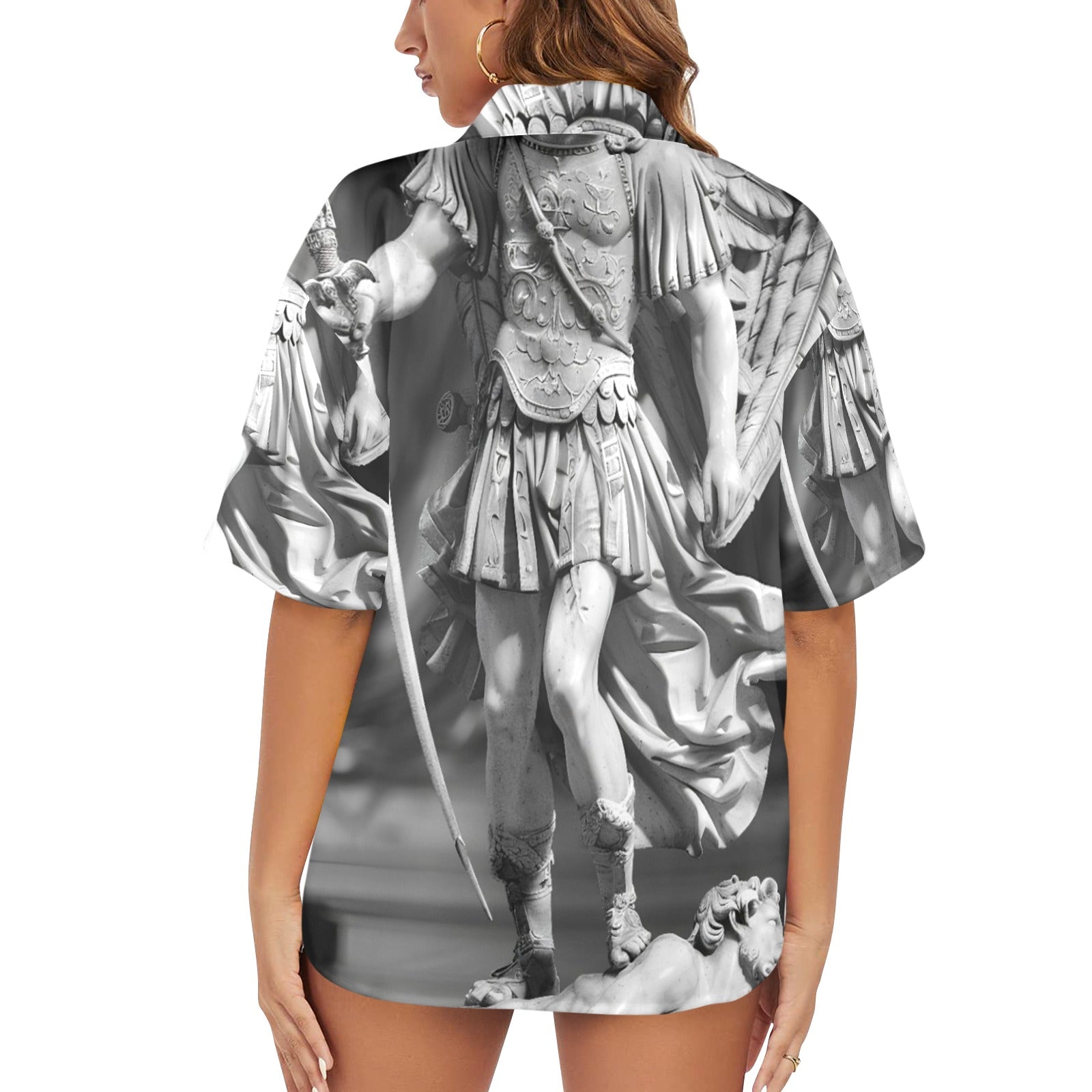 Archangel Michael Women's Hawaiian Shirt
