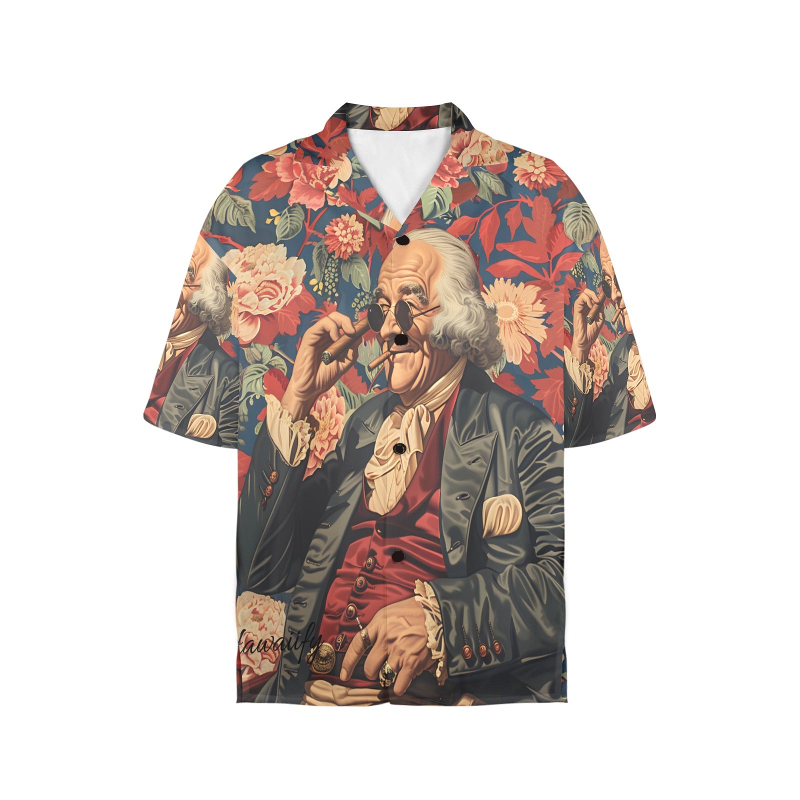 Ben Franklin Freedom Cigar Women's Hawaiian Shirt