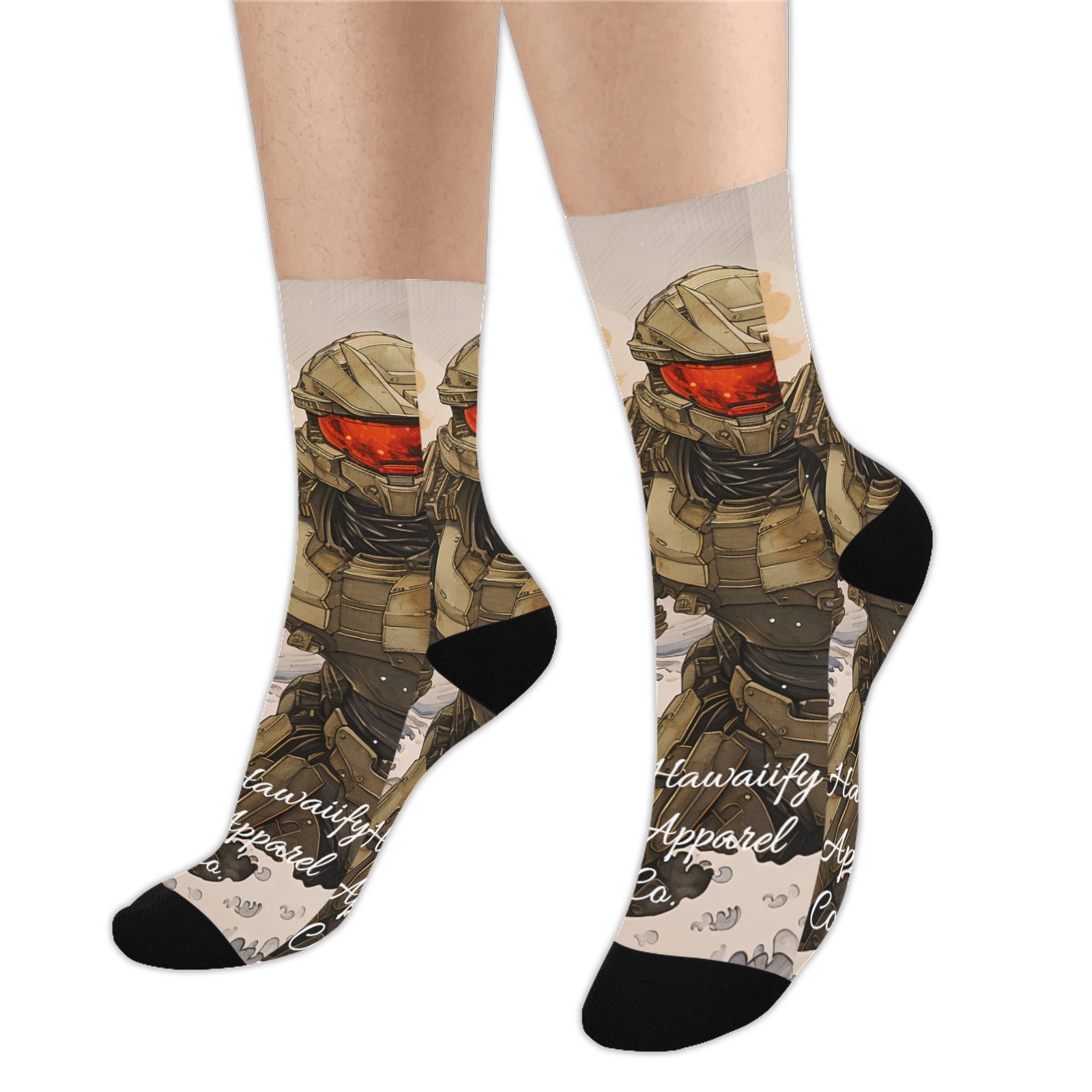 Master Chief Big Kona Wave Men's Custom Socks (Made In USA)