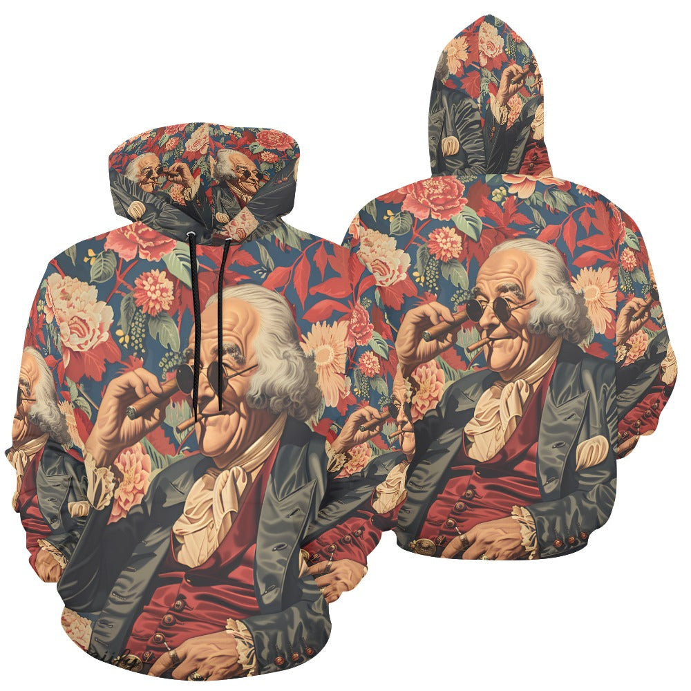 Ben Franklin Freedom Cigar Unisex Hoodie