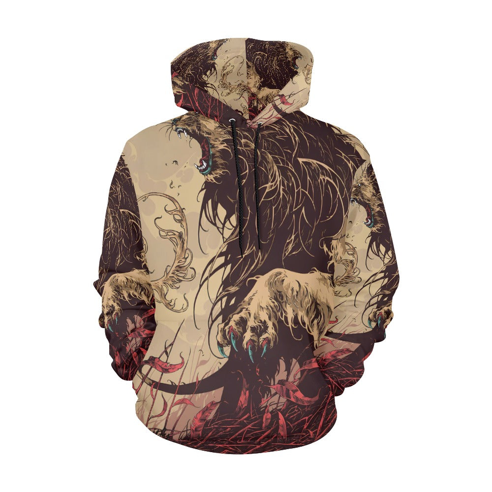 Lion's Mane Men's All Over Print Hoodie