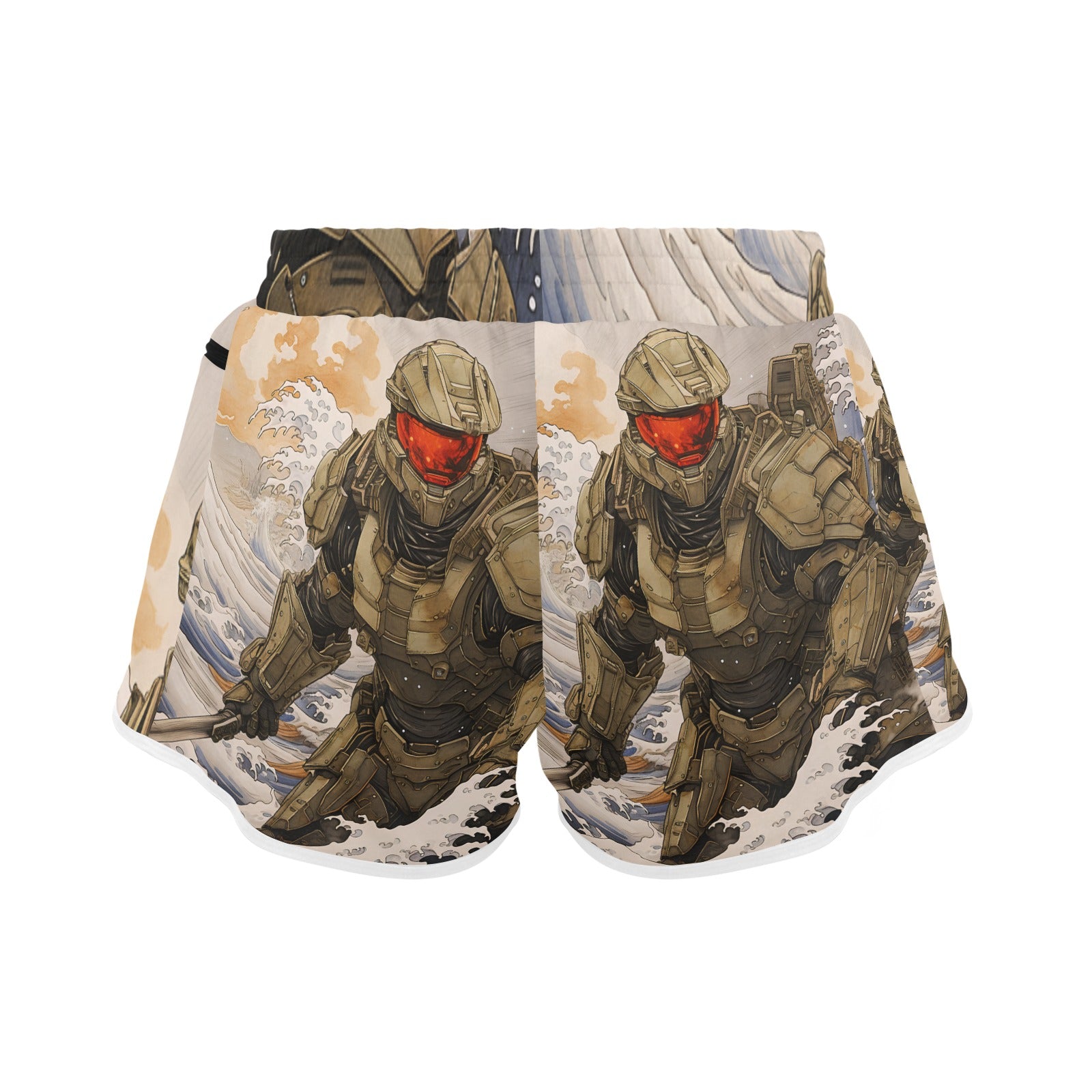 Master Chief Big Kona Wave Women's Sports Shorts