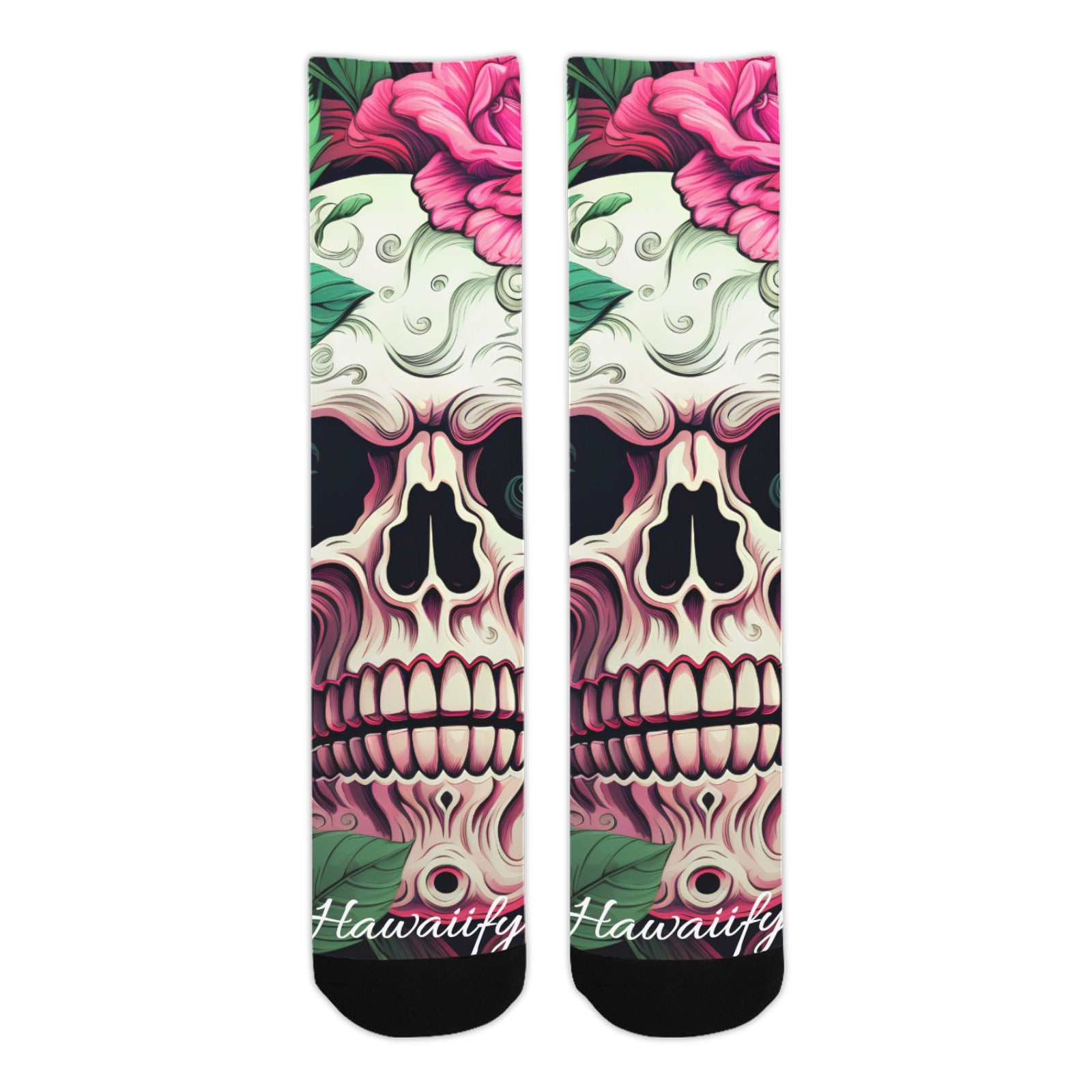 Rose Calavera Skull Unisex Socks