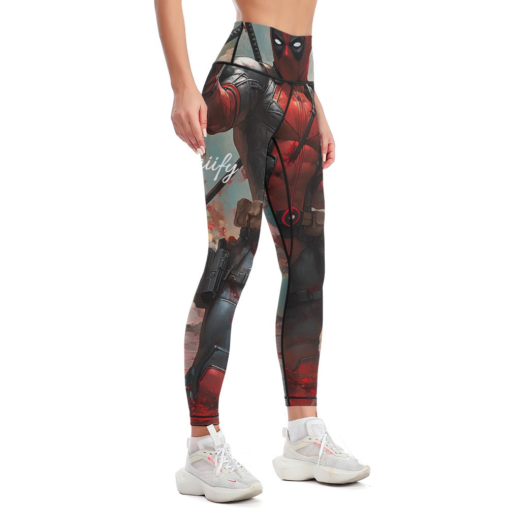 Women's Deadpool Dead Lotus Comfort Sports Yoga Pants