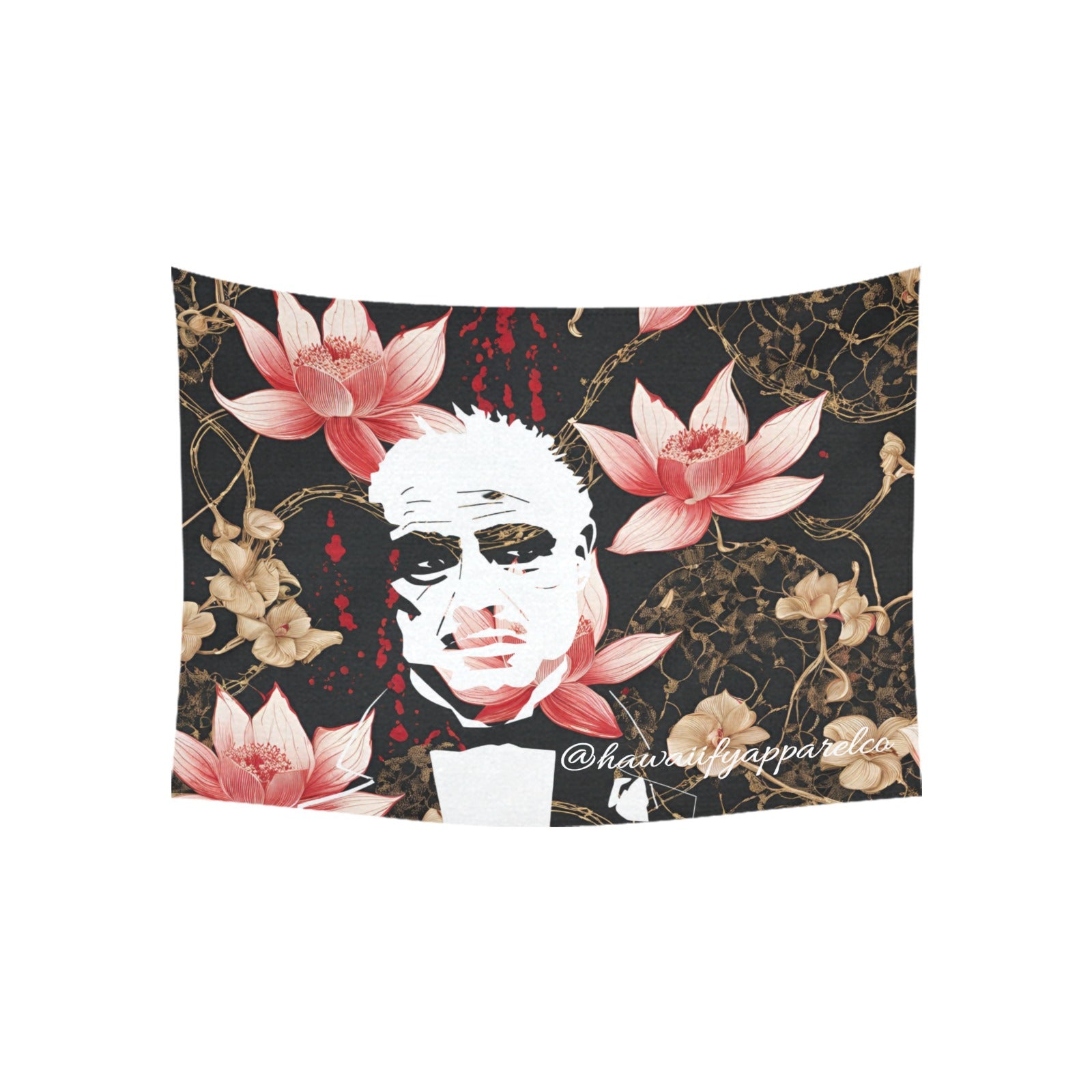 Godfather Bloodspatter Cotton Linen Tapestry 40"x 30"