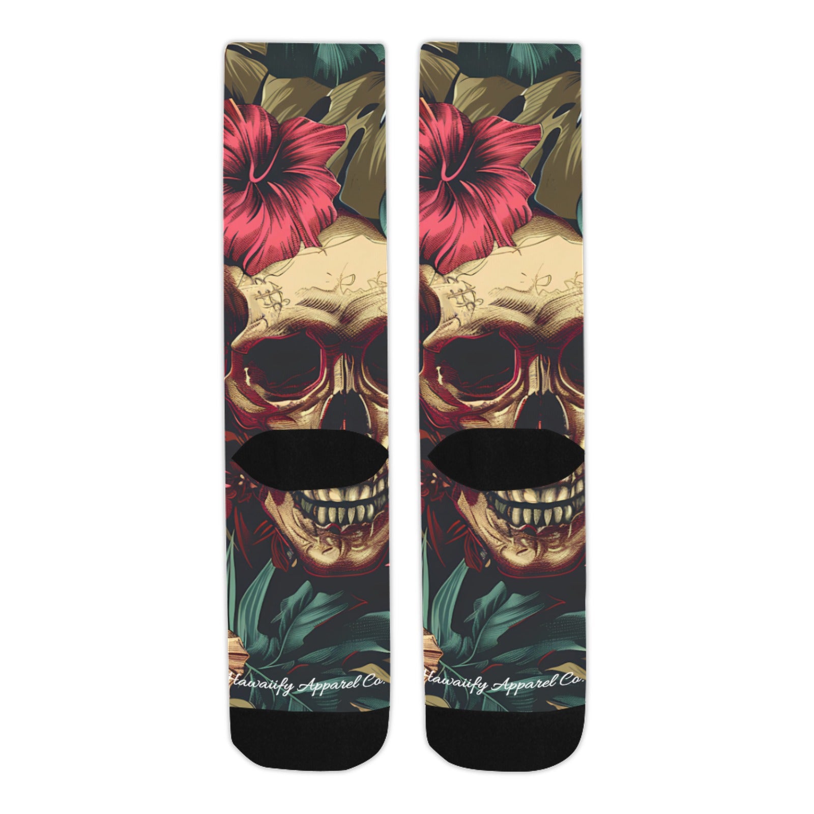 Dia de los Muertos Skully Socks - Made in USA