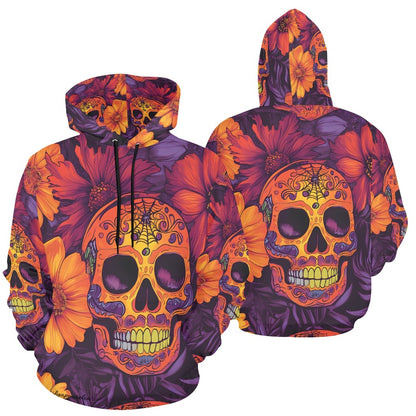 Dia de los Muertos Sunset Men's All-Over Print Hoodie