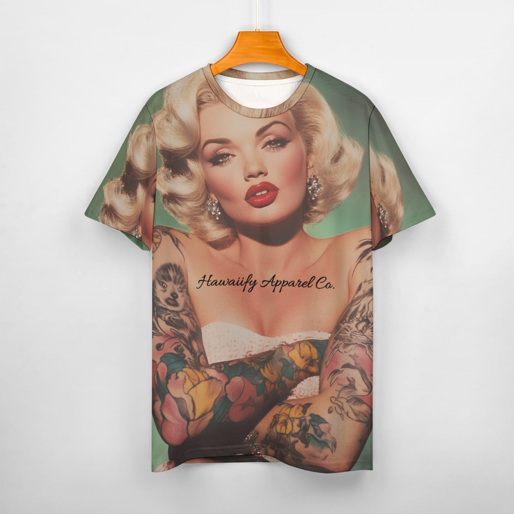 Tatted Marilyn Monroe Men's 100% Cotton T-shirt