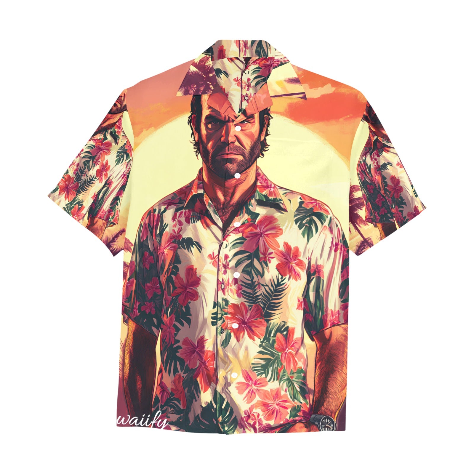 Trevor from GTA 5 Sunset Hawaiian Men's Shirt