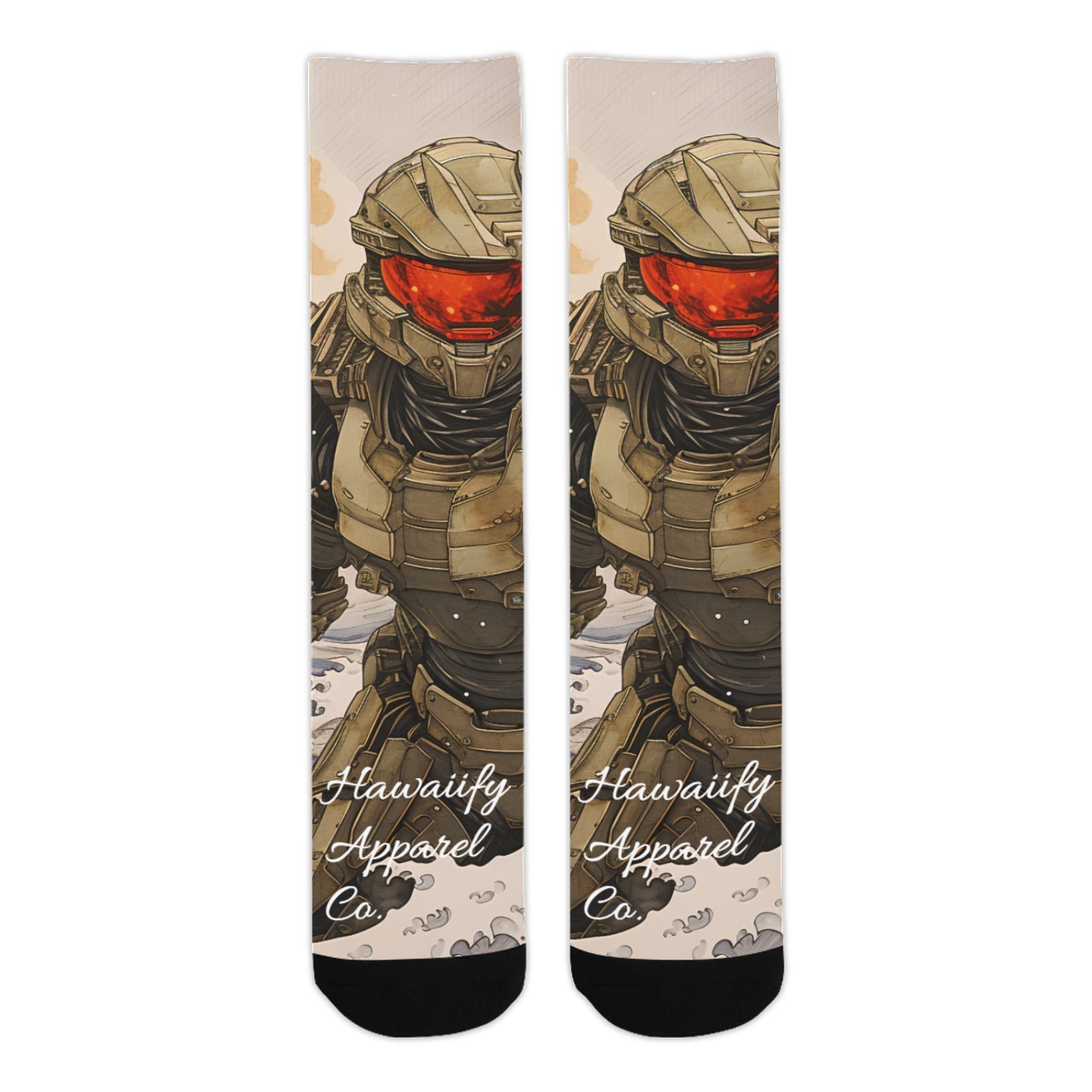 Master Chief Big Kona Wave Men's Custom Socks (Made In USA)