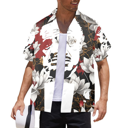 Godfather Bloodspatter Men's All Over Print Hawaiian Shirt Made In USA