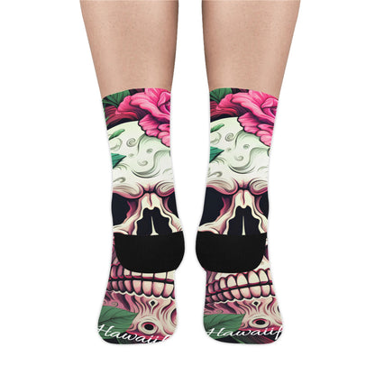 Rose Calavera Skull Unisex Socks