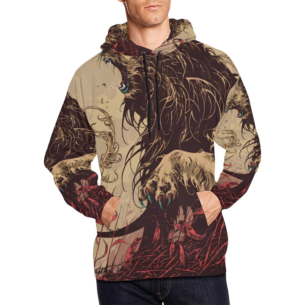 Lion's Mane Men's All Over Print Hoodie