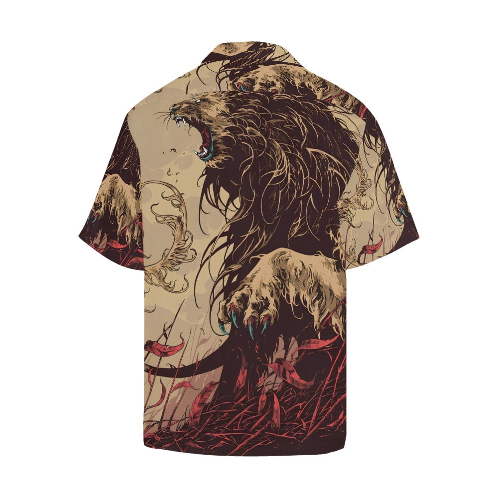 Lion's Wild Roar - Men's Hawaiian Shirt Exclusive By Hawaiify