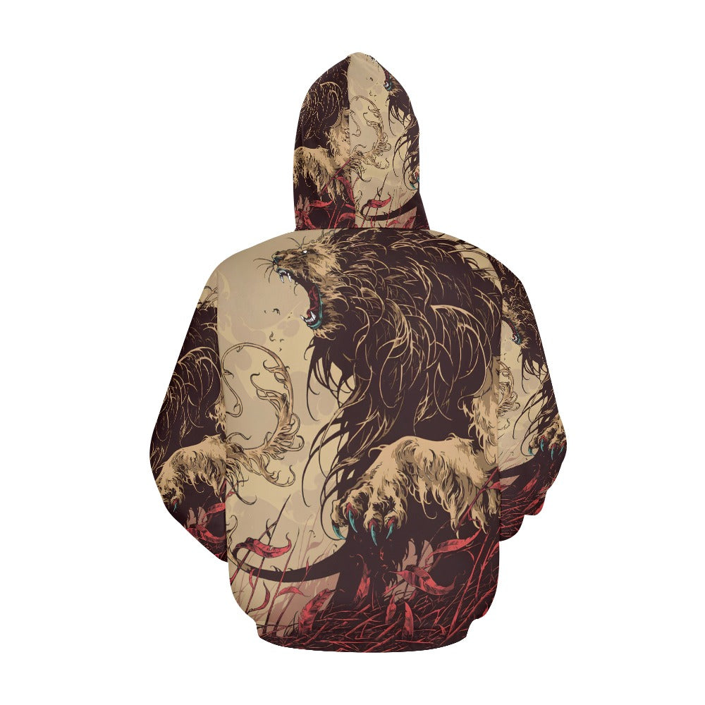 Lion's Mane Men's All Over Print Hoodie