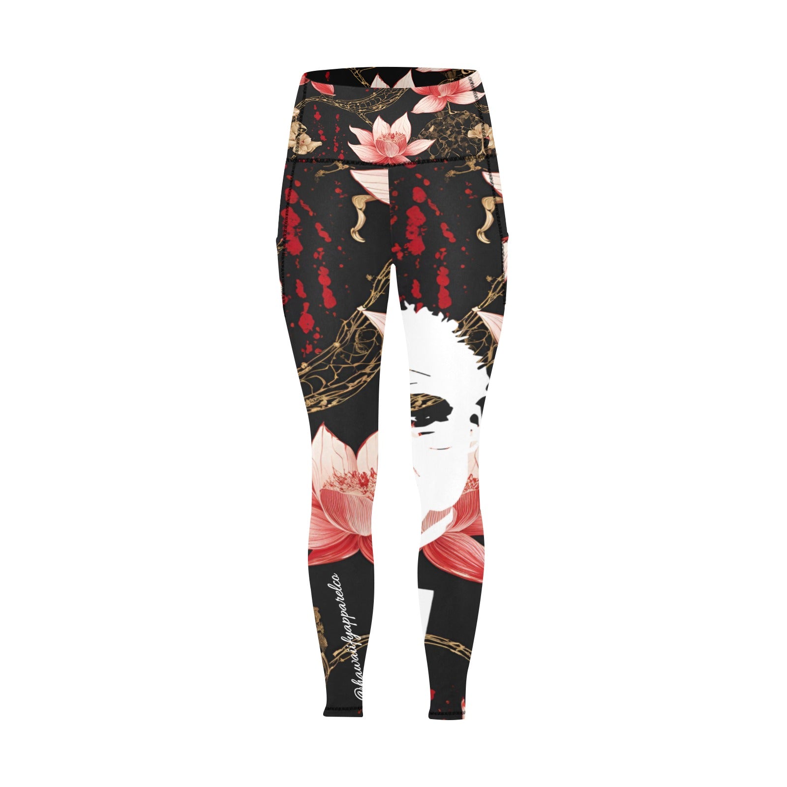 Godfather Bloodspatter All Over Print Leggings with Pockets