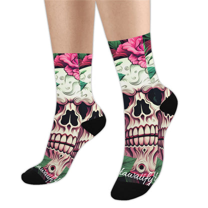 Rose Calavera Skull Unisex Socks