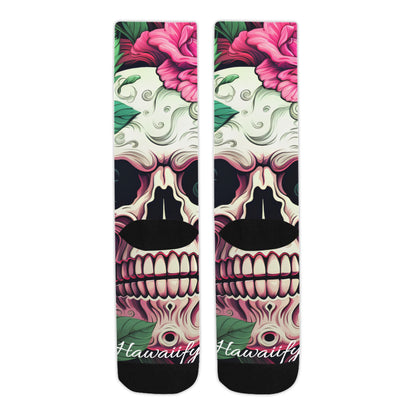 Rose Calavera Skull Unisex Socks