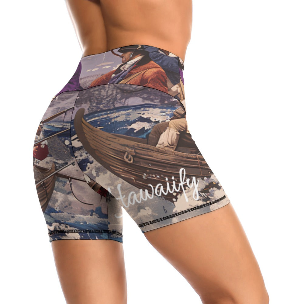 George Washington Delaware Crossing Women's Slim Fit Sports Yoga Shorts