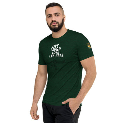 Live, Laugh, Love, Lay Hate M4A1 Athletic Fit T-Shirt